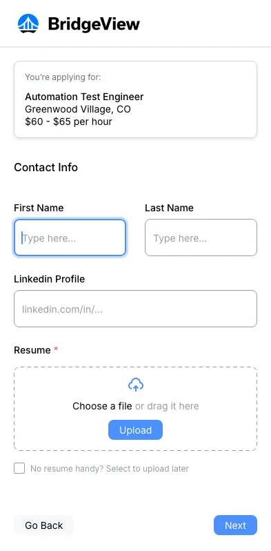 first application