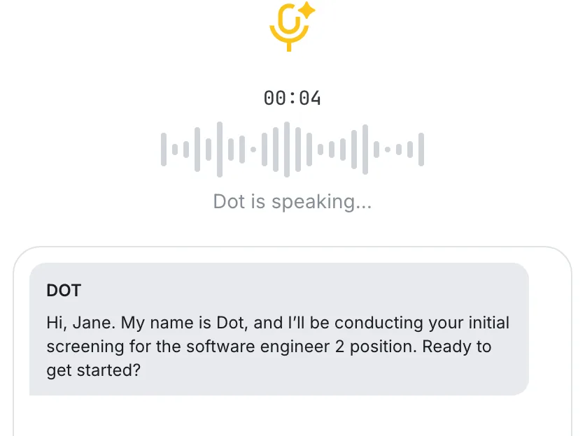 AI Screen - speaking